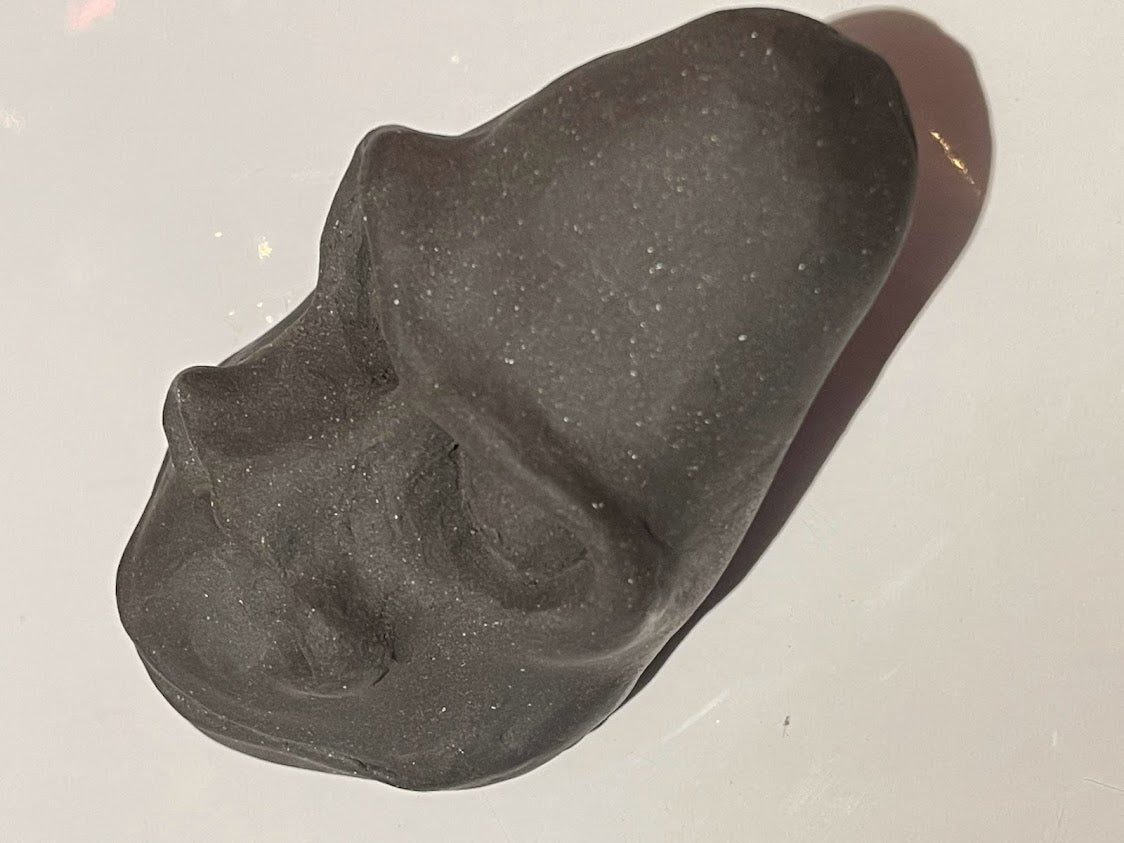 Black Stoneware Gorilla Head